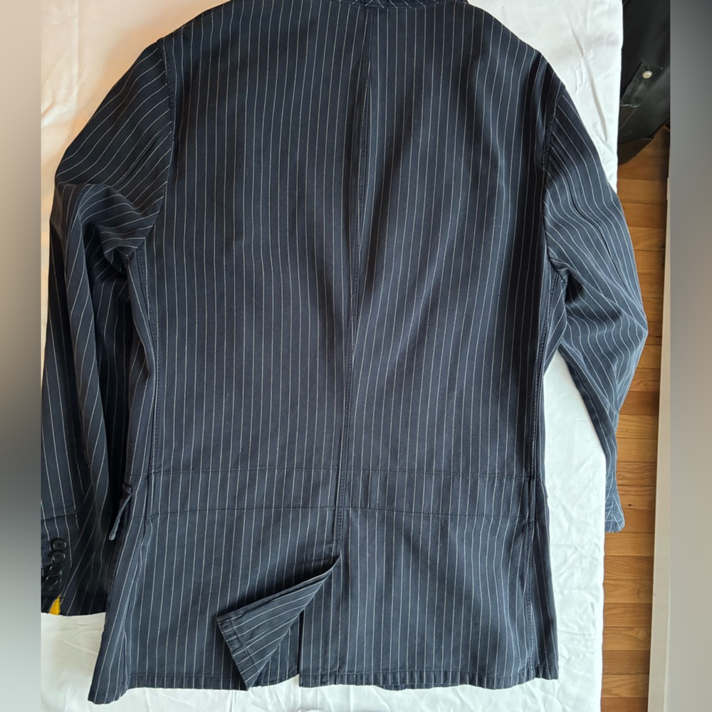 Rugby Ralph Lauren Navy Pinstripe Blazer - Picture 6 of 8